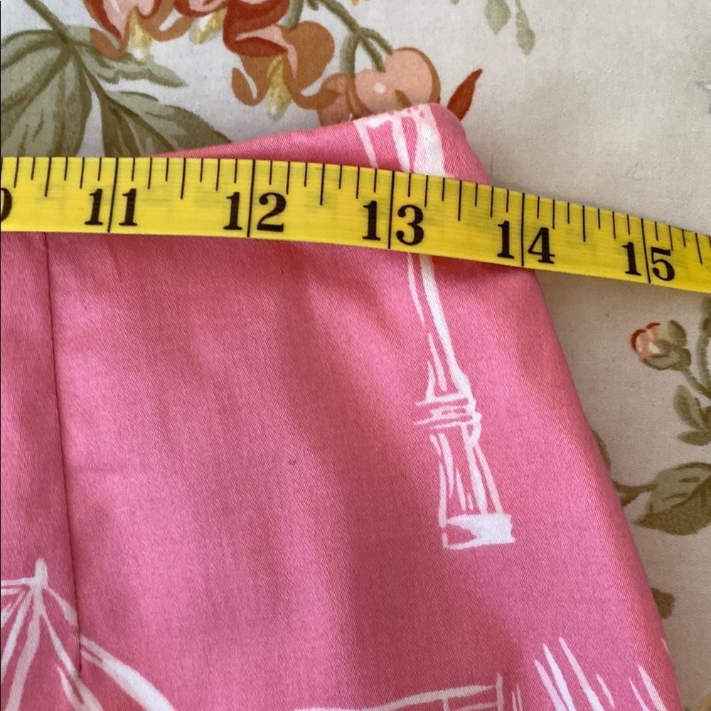 Talbots Pink Mini Pencil Skirt Resort Wear-Size 6P - Picture 10 of 12